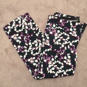 Banana Republic Sloan floral print work pants